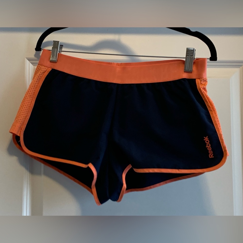 ✨FREE with purchase over $50 ✨  Reebok Women's Shorts in Navy and Orange